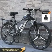 新川 24吋24速三刀輪（鋁合金變速登山車 雙減震越野單車 代步腳踏車 青少年通勤車 省力山地車）
