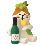 日本 DECOLE Concombre 葡萄收穫祭公仔/ 微醺白葡萄酒貓貓 eslite誠品