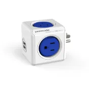 [任2件98折]【荷蘭 PowerCube】擴充插座 USB兩用 藍色《WUZ屋子-台北》插座 多孔 USB 電源 延長