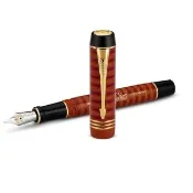 【PARKER】世紀 大多福瑪瑙紅金夾100周年限量 18K 鋼筆(世紀經典)