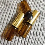 優-茶色滾珠瓶3ml 走珠玻璃瓶/精油精華液香水/保養品走珠香水空瓶/咖啡色瓶身鋼珠滾珠金色蓋-空瓶瓶瓶罐罐