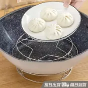 不銹鋼蒸架 傢用蒸蛋 多功能折疊水蒸架 高矮腳鍋架 不鏽鋼蒸架 蒸架 蒸蛋架 鍋架 電鍋蒸架 蒸籠架 隔日墊 😊居家樂😊
