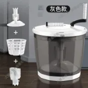 台灣熱銷💫  手動洗衣機學生宿舍不用電手搖式衣服甩干桶便攜式小型免電脫水機