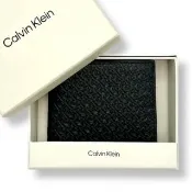 【Calvin Klein】專櫃禮盒 CK 男生 短夾 滿版壓紋 男款 零錢袋 皮夾(4G1066G 送禮首選)