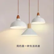卜二屋 公司貨 附發票 免運 餐廳實木日式極簡三頭茶室餐桌燈吧臺燈具創意北歐臥室床頭小吊燈