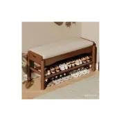(店+)鞋櫃家用門口實木鞋架鞋凳坐凳一體樓道外可坐軟包換鞋凳儲物凳子 換鞋凳 穿鞋椅 坐墊 凳子