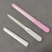 妮妮生活百貨 Apple 附蓋銼刀 鋼沙銼刀 美甲銼 指甲銼刀 隨身銼刀 美甲挫刀 挫指甲 磨指甲 小銼刀 小鋼銼