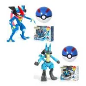 Pokemon 寶可夢 神奇寶貝 變形球 路卡利歐 小智版甲賀忍蛙 兩款1組