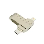 【TEKQ 璿驥國際】CooDisk-256G 雙向隨身碟-Lightning、type C雙接頭(iPhone 備份隨身碟)