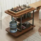 天際生活 【可移動邊幾】茶几桌 角幾 邊櫃 沙發邊桌 小桌子 多功能收納 簡約設計 迷你茶臺 客廳臥室通用 家用實木紋理