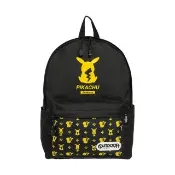 【OUTDOOR】寶可夢Pokemon-潮黑皮卡丘後背包-大-黑色 ODGO20B01BK(高密度聚酯纖維面料)