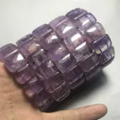 協貿國際日用品生活10館 天然薰衣草紫水晶手排女士款手牌單圈手鏈甜美水晶時尚首飾品禮物