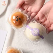 新款加厚蛋黃酥吸塑盒中秋月餅內託透明圓形雪媚娘塑膠包裝盒批發