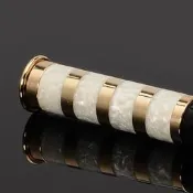 ㊣原廠正品㊣德國 Denicotea 丹尼古特台灣總代理 2018到貨 鋼材 6MM 白珍金 白珍珠+金 煙嘴 煙斗 濾