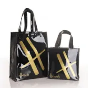 ♥H字磁釦款♥ 英倫名品 Harrods 大容量防水PVC購物袋 英倫風情 哈洛德 手提袋 便當袋書袋 手提包 單肩女包