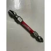 (店+)【Milwaukee 美沃奇】MILWAUKEE 米沃奇 短溝六角柄十字頭 十字起子頭 短溝雙頭十字起子 合金鋼雙頭十字起子