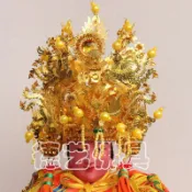 💖滿額免運🔥定制🔥宗教道教天后娘娘金珠金鉆注生娘娘鳳冠媽祖泰山奶奶合金帽供品【德藝全球購】
