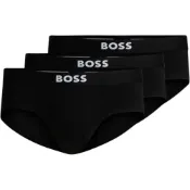 (店+)【HUGO BOSS】Logo字母印花三角內褲 男款 黑色