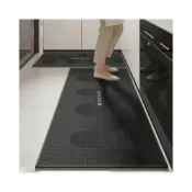 (店+)✈️簡約百搭廚房吸水地墊 吸水吸油防滑腳墊 防水防油廚房地墊 廚房地墊耐磨耐臟門墊吸水腳墊防滑防油地毯免洗可擦家用長條墊子 【靜嵐嚴選】
