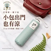 【雨洋工坊】巴掌傘 降溫版 17cm超短迷你傘｜降溫5-8°C 防曬黑膠傘 碳纖維輕量傘 小廢包折疊傘 晴雨兩用
