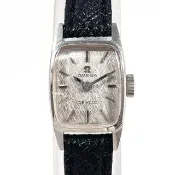 【日本直送 中古美品】歐米茄 OMEGA 腕錶 De Ville 古董款 不鏽鋼/皮革 銀色 黑色 手動上鍊 женские