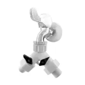 (店+)KB+ 水龍頭用 Y型開關三通 5518-32｜雙開關獨立控水｜4分 6分牙通用｜可接洗衣機 蓮蓬頭軟管 各式水管