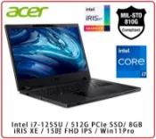 賣電腦 【2023.11 12代i7】Acer TMP215-54-7547 筆電 15FHD / i7-1255U / 8GB / 512GB SSD / W11P/