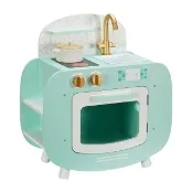 【Teamson】小小廚師雷納木製玩具廚房 附鍋具