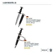【Denix復刻模型槍】SS納粹黨衛軍匕首 │德國1933 (4034無鏈條 / 4035有鏈條)