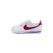 (店+)【NIKE 耐吉】904767-103 Nike Cortez Basic SL basic sl 圓頭魔術貼 防滑耐磨透氣 低幫 兒童跑步鞋 白紅 中小童 nike童鞋 大童運動鞋 小童運動鞋