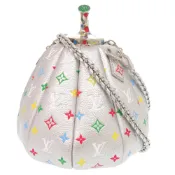 【DOKODEMO】全新未使用 Louis Vuitton x Yayoi Kusama 南瓜包 M21761 IC 皮革銀色顏色肩背包 LV 1496 [二手] LOUIS VUITTON