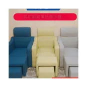 (店+){格林家具城}足療沙發美容院美睫美甲沙發椅可躺單人手動泡腳凳做臉足浴沙發