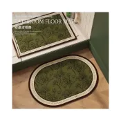 (店+)橢圓形矽藻土吸水地墊核心賣點 防滑速乾防霉 浴室門口踏腳墊 美式簡約乾濕分離設計 滿額折抵．免運