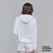 【國家地理服飾】女裝圖案連帽外套 - 白色