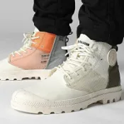 Palladium 帕拉丁 PALLADIUM 休閒鞋 PAMPA HI RE GENERATE 白橘綠 拼接 高筒 軍靴 男女 79128-363