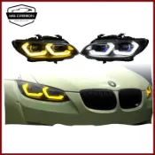 適用於BMW07-10款3系列E92 E93 M3改裝LED大燈總成雙色版頭燈