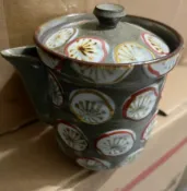 古瓷堂日本回流瓷器 日本 清水燒 粗陶寶瓶 手作陶藝 茶道器具 日本茶道具 抹茶碗 茶席擺設 古樸雅致 禪風茶具 侘寂美學