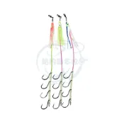 (店+)船釣潘多拉 4門 銳角鎢鋼鉤 銳角黑鉤 白帶鉤 附小卷 3/0號 4/0號 5/0號 白帶魚釣組 夜光 白帶鈎