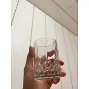 現貨全新Johnnie Walker約翰走路透明有紋路的圓形質感玻璃威士忌酒杯水杯飲料杯玻璃杯
