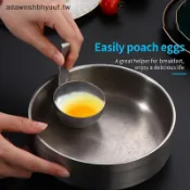Adawnshbhyuuf 掛耳式不銹鋼蒸蛋器多功能圓形煮蛋器家用廚房用具 TW