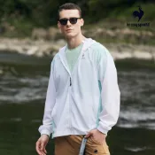 【LE COQ SPORTIF 法國公雞】運動TRAINING防風外套-男款-白色-LWT61663