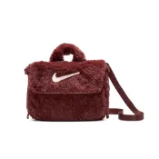 Nike 肩背包 Faux Fur 大童 紅 毛絨絨 斜背 側背 小包 童包 [ACS] FZ1329-231