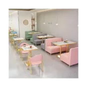 (店+)咖啡廳桌椅組合甜品店奶茶店小吃店西餐廳卡座沙發清新清吧椅子