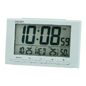 大高雄鐘錶城 seiko SK037 精工鐘 (QHL090L) 溫溼度大數字電子靜音貪睡鬧鐘(水藍)/9.3*14.8 cm｜樂天領券現折★全館特惠中★指定刷卡回饋10%