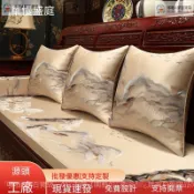 ✨新品🌟高級感新中式紅木沙髮坐墊實木傢具防滑高檔帶靠背羅漢床沙髮墊罩套