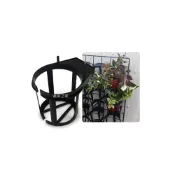 (店+)【蔬菜之家】花牆專用簡易花盆架 9-10.5CM 適用3-3.5吋盆(專利設計 塑膠花盆 單掛盆 節省空間 花牆)