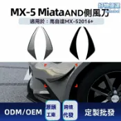 檸檬精選屋 【競技風改裝】MX-5側風刀 馬自達改裝件 空氣動力學套件 碳纖維紋 3M背膠 專車專用 無損安裝 提升高速穩定性