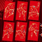 🧧2027羊年新年裝飾🧨2027新款羊年紅包創意卡通羊生肖利是封過新年春節壓歲紅包袋批發🎉新年必備好物🎇
