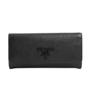 【DOKODEMO】【二手】Prada PRADA 長皮夾，Saffiano 皮革皮夾 1MH132 Saffiano 黑色