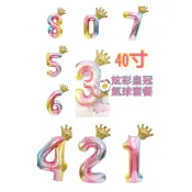 台灣現貨 40吋炫彩果凍鋁箔 數字氣球 超大尺寸 週歲慶祝派對道具氣球慶生必備
